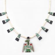 Antique Kewa/Santo Domingo Thunderbird Necklace  c.1935～