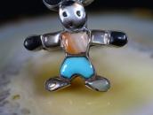 Vintage Zuni 『Mickey?』 Multi-Stone Inlay Silver Ring c.1975～