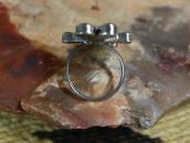 Vintage Zuni 『Mickey?』 Multi-Stone Inlay Silver Ring c.1975～