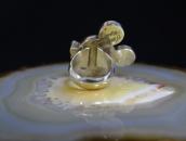 【Veronica Poblano】Vtg Zuni『Mickey』Inlay Silver Ring  in 1974