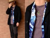 Vtg Navajo Scalloped Edge Fob Necklace w/Turquoise c.1960～