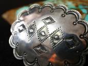 【UITA21/Ganscraft】 Navajo Stamped Silver Concho Pin  c.1945～