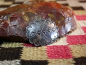 【UITA21/Ganscraft】 Navajo Stamped Silver Concho Pin  c.1945～