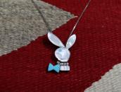 Old Zuni Multi-Stone Inlay "Playboy rabbit" Necklace c.1970～