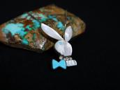 Old Zuni Multi-Stone Inlay "Playboy rabbit" Necklace c.1970～