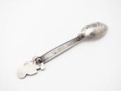 【UITA3】Vtg Navajo Spoon w/Snowman Pin Brooch c.1940～