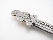 【UITA3】Vtg Navajo Spoon w/Snowman Pin Brooch c.1940～