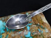 【UITA3】Vtg Navajo Spoon w/Snowman Pin Brooch c.1940～