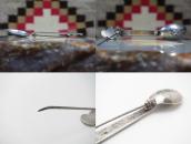 【UITA3】Vtg Navajo Spoon w/Snowman Pin Brooch c.1940～