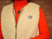 【UITA17/Hubbell T.P.】Hollow Form Burst Star Pin w/TQ c.1940～