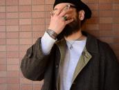 Old Rabbit Shaped Silver Small Charm Necklace  c.1980～