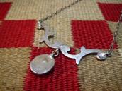 Joe H. Quintana Cochiti Vintage Silver Necklace w/Coral