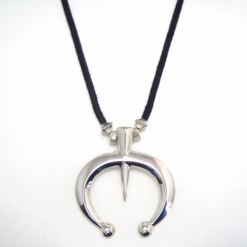 Vintage Casted Naja Necklace w/【JHQ】 Silver Beads  c.1970～