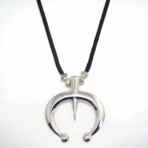 Vintage Casted Naja Necklace w/【JHQ】 Silver Beads  c.1970～