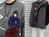 Vintage Casted Naja Necklace w/【JHQ】 Silver Beads  c.1970～