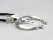 Vintage Casted Naja Necklace w/【JHQ】 Silver Beads  c.1970～