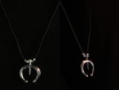 Vintage Casted Naja Necklace w/【JHQ】 Silver Beads  c.1970～