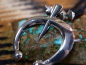 Vintage Casted Naja Necklace w/【JHQ】 Silver Beads  c.1970～