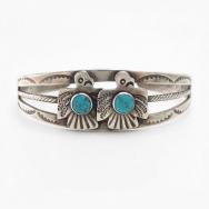 Antique Navajo 『ON BOOK』 Two T-birds Applique Cuff c.1930～