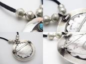 Vintage #8 Turquoise Pendant Top & Pin w/【JHQ】 Beads c.1950～