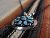 Vintage #8 Turquoise Pendant Top & Pin w/【JHQ】 Beads c.1950～