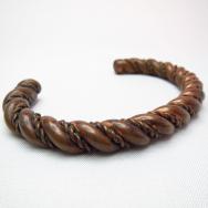 Vintage Twisted Wire Solid Copper Cuff