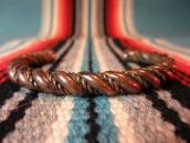 Vintage Twisted Wire Solid Copper Cuff