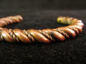 Vintage Twisted Wire Solid Copper Cuff