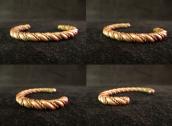 Vintage Twisted Wire Solid Copper Cuff