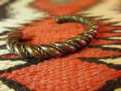 Vintage Twisted Wire Solid Copper Cuff