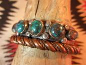 Vintage Twisted Wire Solid Copper Cuff