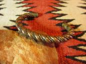 Vintage Twisted Wire Solid Copper Cuff