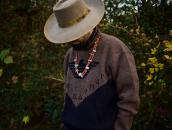 Vtg Coral & No.8 Turquoise Bead 2 Strand Necklace c.1945～