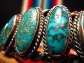 Vintage Twistedwire Cuff Lone Mt. Turquoise c.1950