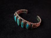 Vintage Twistedwire Cuff Lone Mt. Turquoise c.1950