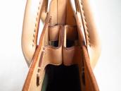 《Sample》 Antique Navajo Rug & Tannin Leather Tote Bag 【Tan】