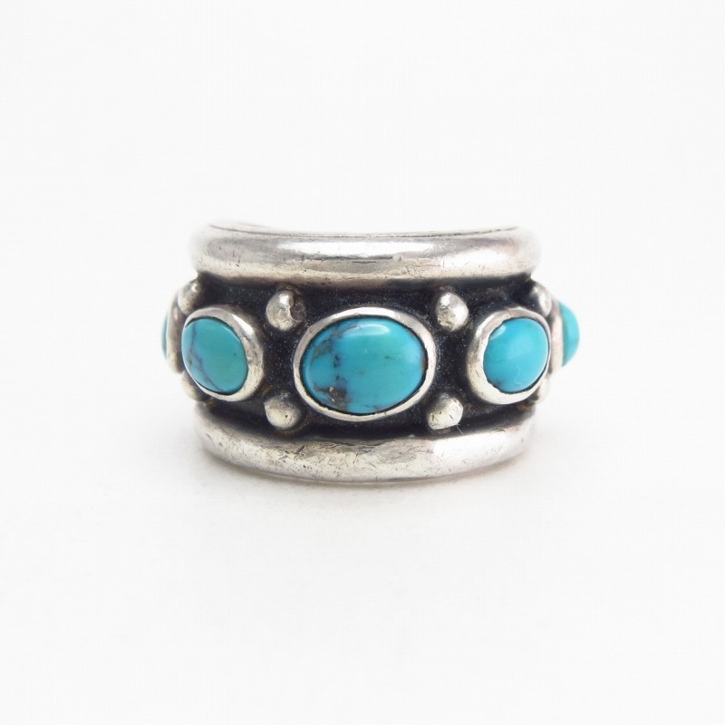 【UITA12/Julian Lovato】 Kewa Vintage Ring w/Turquoise  c.1965
